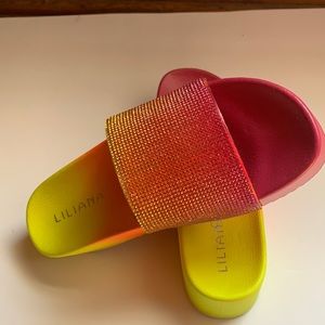 Platform sunset sandals
